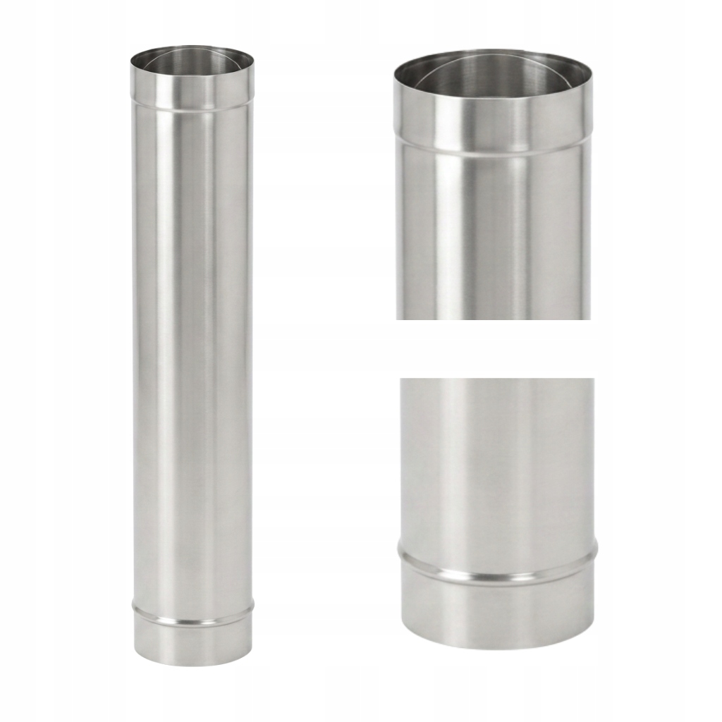 Trubka trubka 1 m fi130 gr. 0,8 mm 1.4828 dřevo pelety komínová vložka