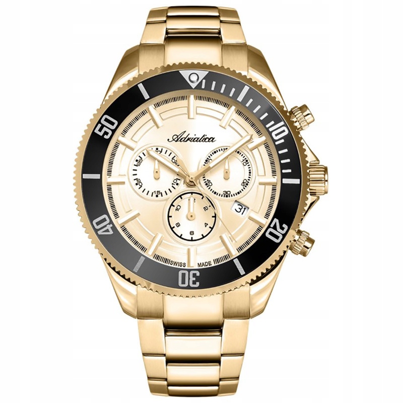 Pánské Hodinky Adriatica A1139.1111CHN zlaté