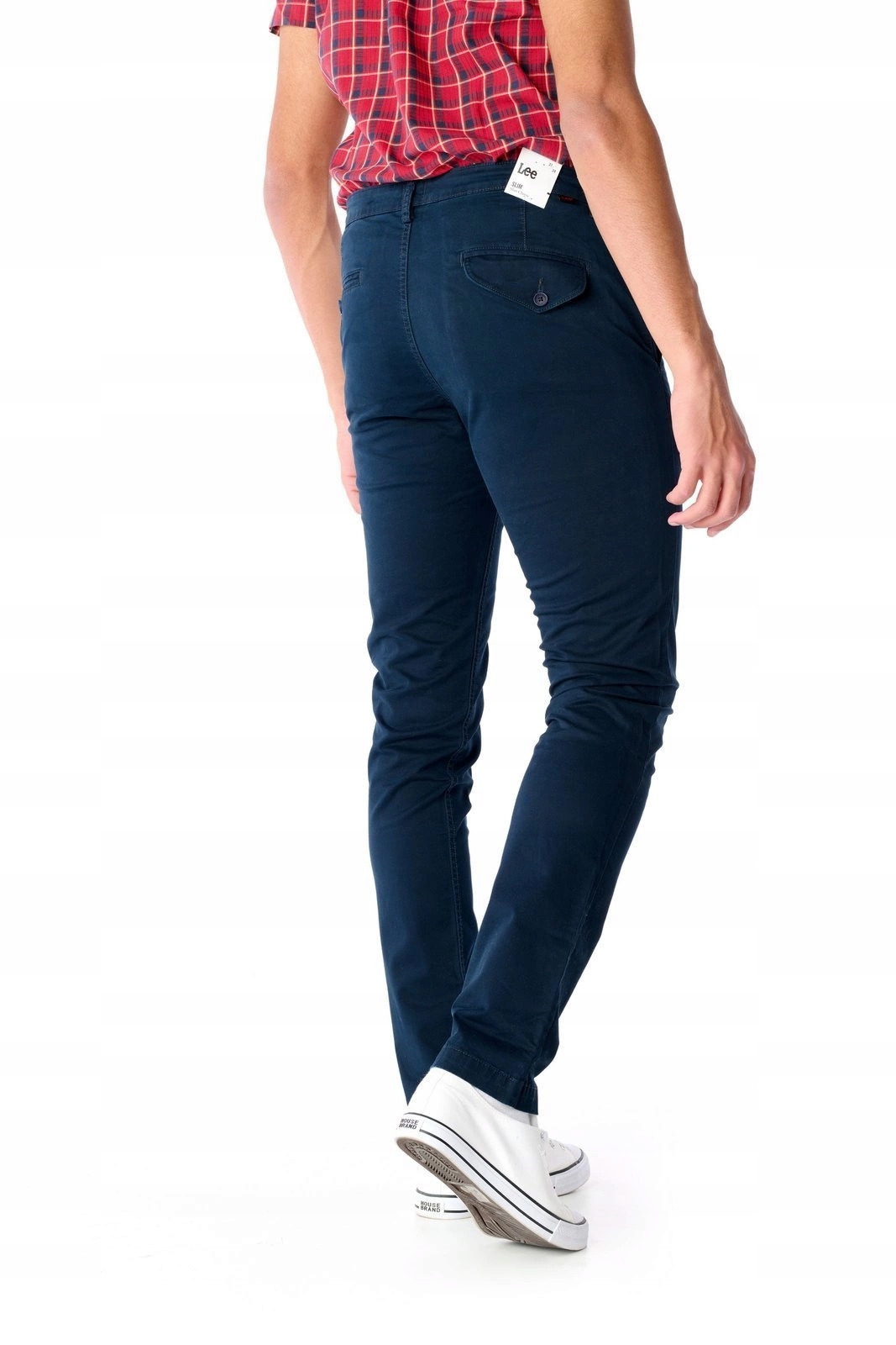 Pánské zúžené kalhoty Lee Chino Slim Dark Navy L768LA21 29/32