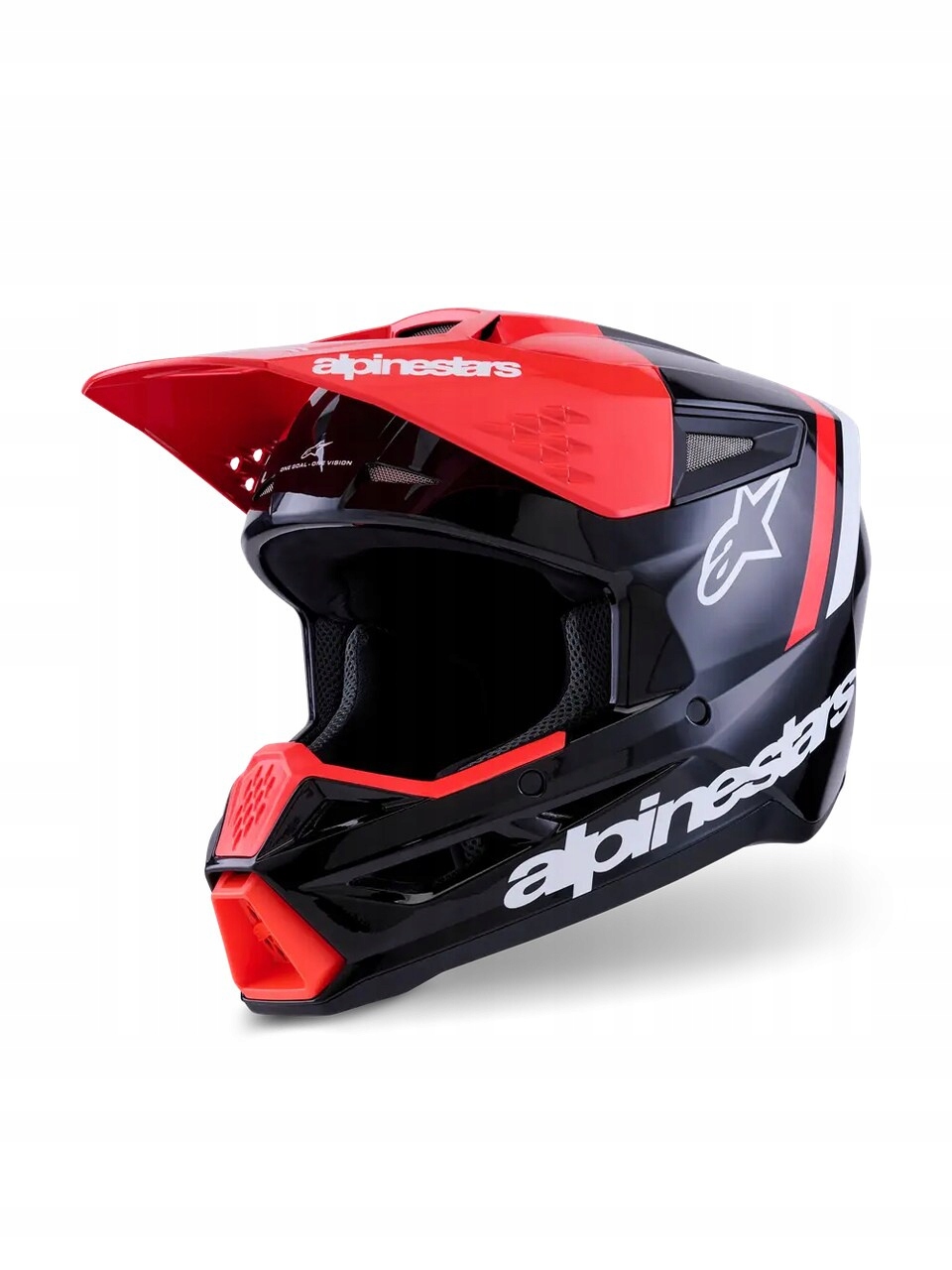 Prilba Alpinestars S-M3 Radium čierna/červená S