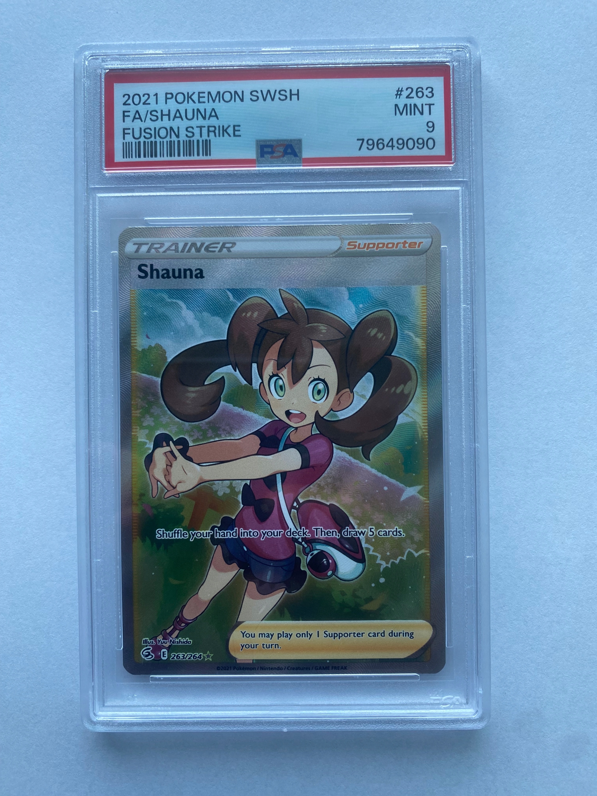PSA 9 / Karta Pokemon: Shauna (FST 263) / Fusion Strike