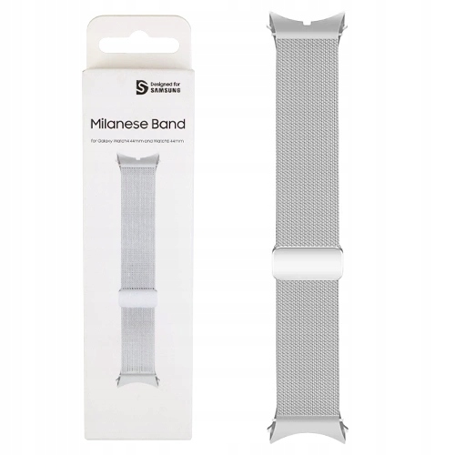 Náramek Milánský Tah Řemínek Pro Hodinky Samsung Watch 4/ 5 44mm Stříbrný