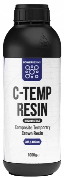 Uv pryskyřice PowerResins Temp Light Stomatologická 1 kg 1 l pro 3D tiskárnu