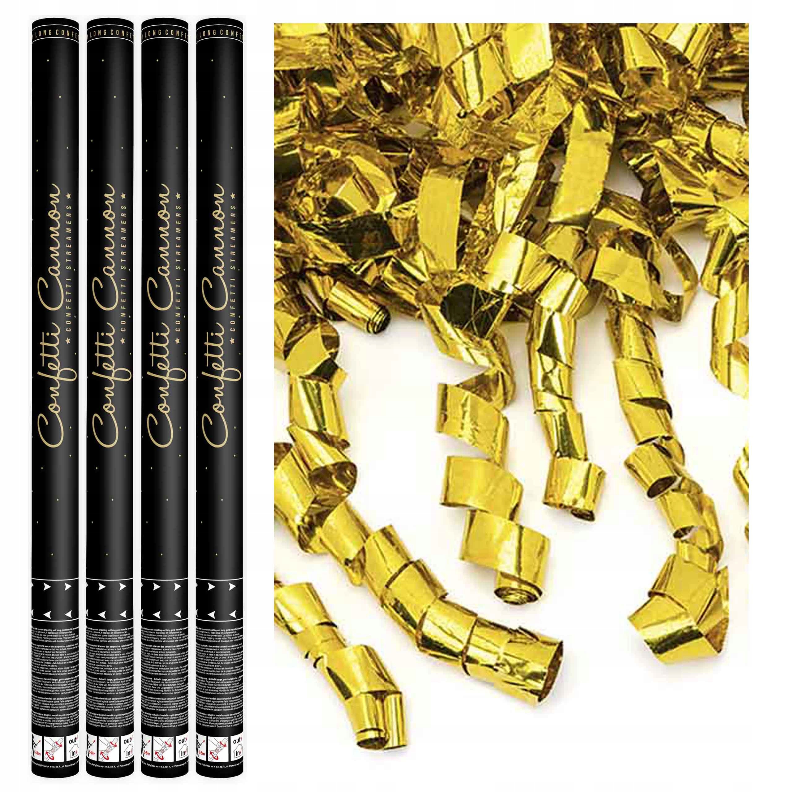 TUBY z SERPENTYNAMI ZŁOTYMI NOWY ROK 18-nastka XXL