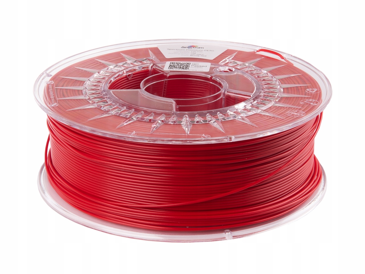 Filament Spectrum Pet-g Premium 1.75mm Bloody Red 1kg (ral 3020)