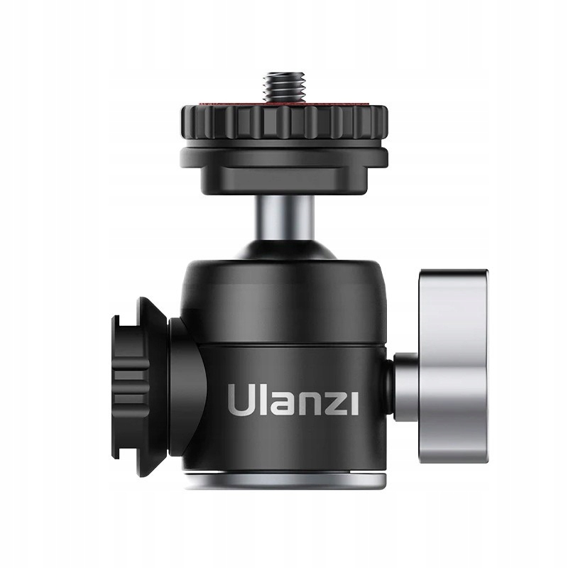 Mini głowica kulowa Ulanzi U60 1/4'' z zimną stopką, udźwig 2 kg