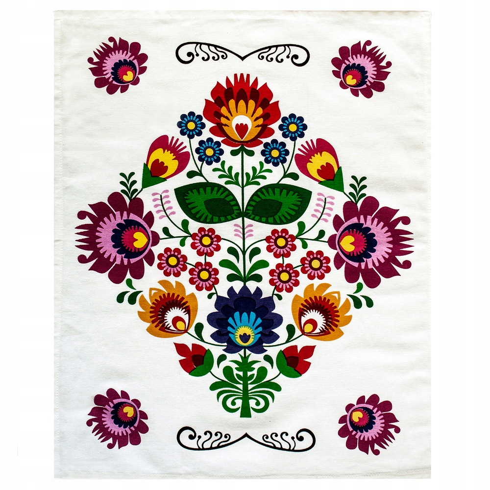 

Ścierka Kuchenna Bawełna Łowicka Folk 55x65