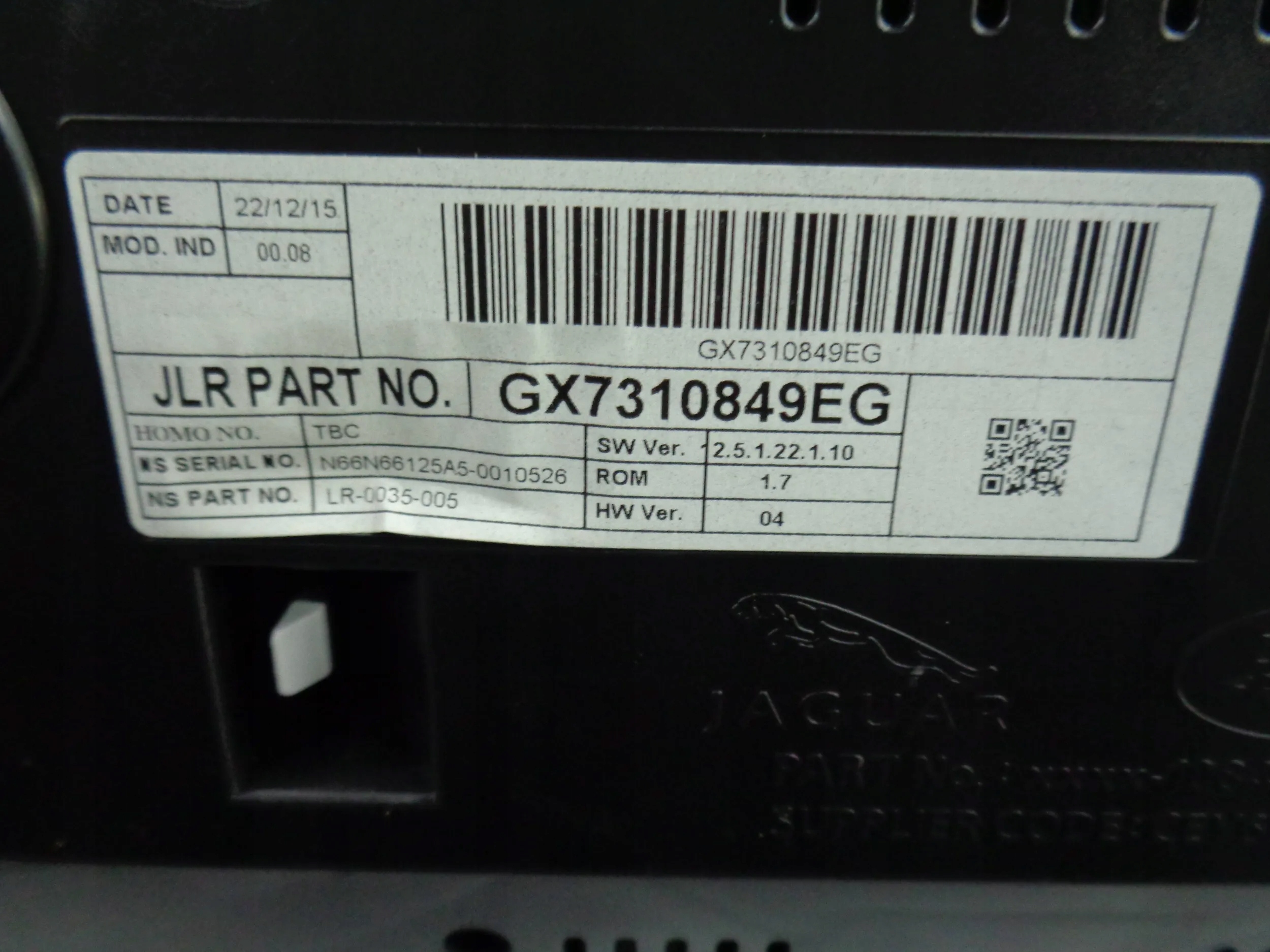 JAGUAR XE X760 2.0D dials dials AUTOMAT GX73-10849-EG