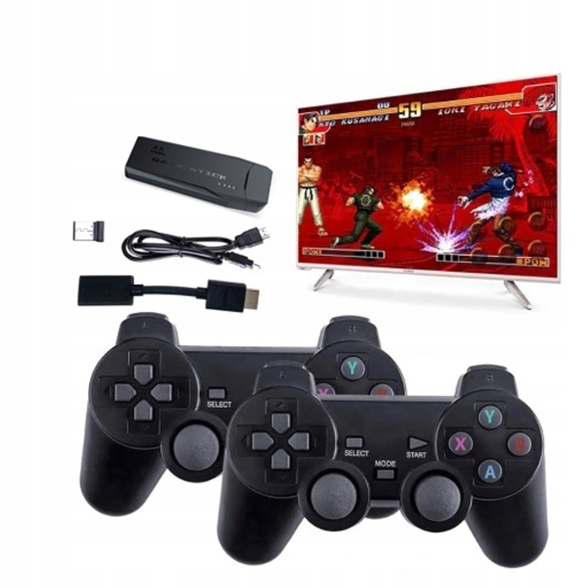 Konsola do gier retro z Hdmi 2 padami 20000+ gier, pomysł