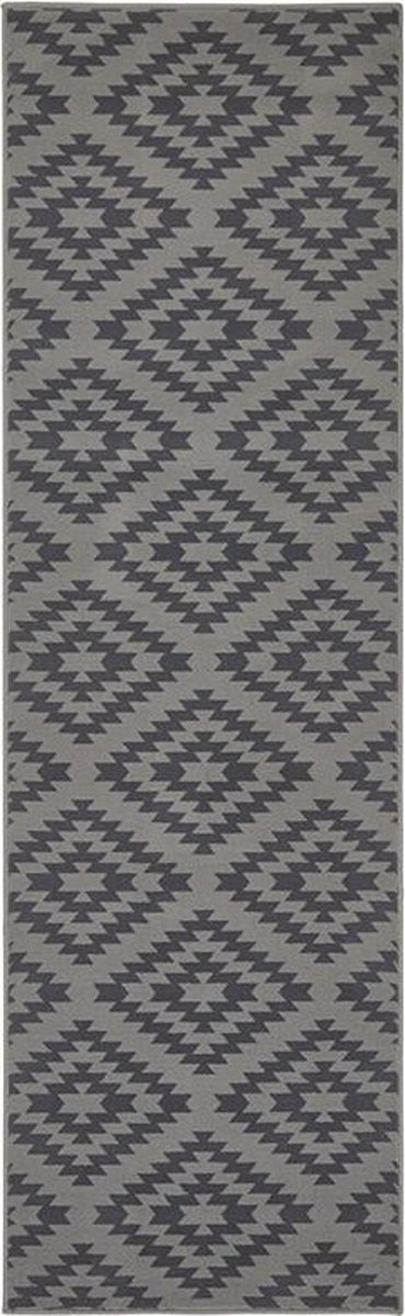 Šedý behúň s mäkkým krátkym vlasom 80 x 450 cm