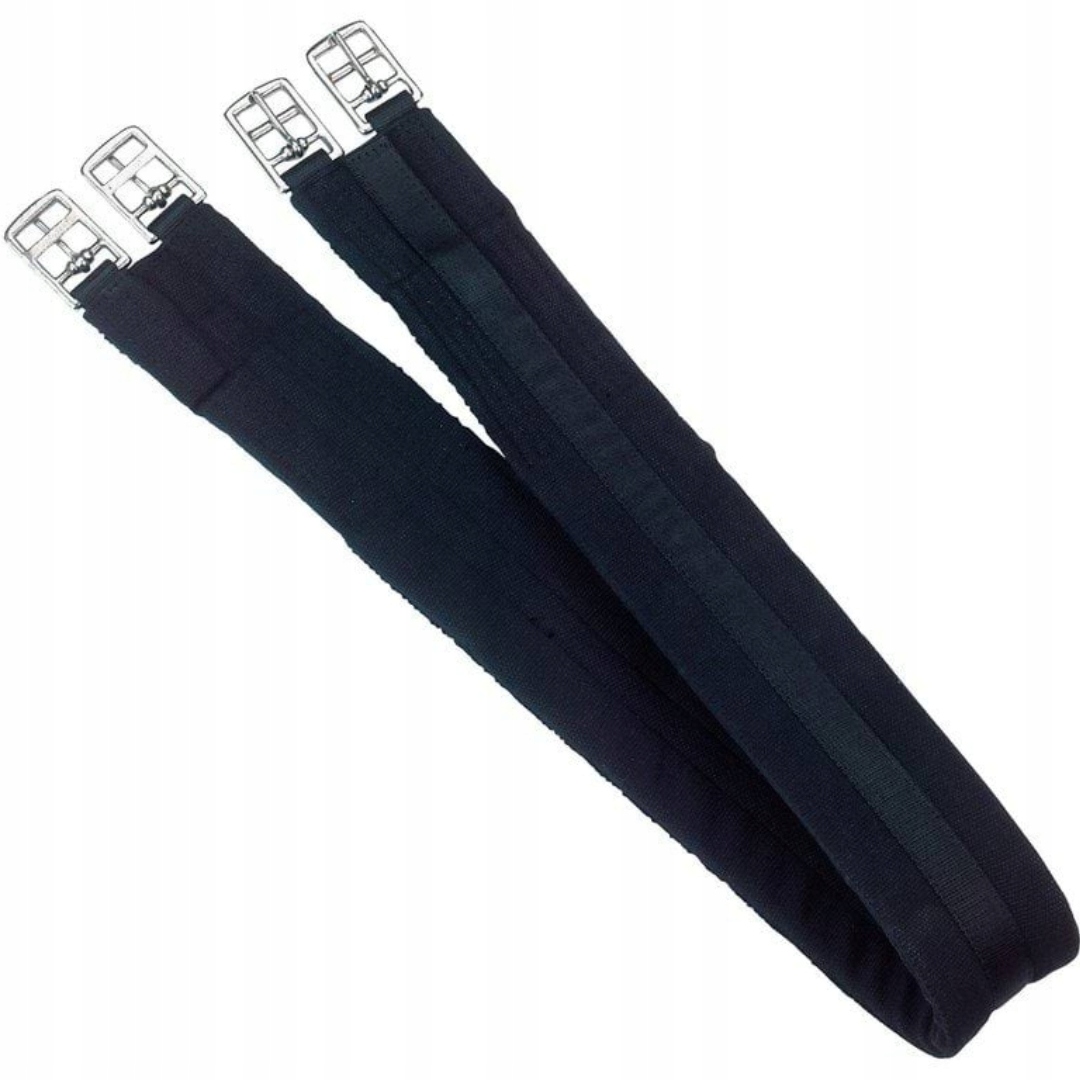 Popręg bawełniany czarny Covalliero 110 cm