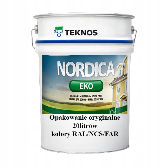 Farba do elewacji okien drzwi drewna 20L Ral Ncs