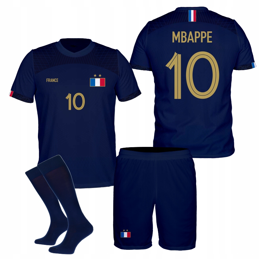 

Mbappe strój koszulka spodenki getry Francja 152