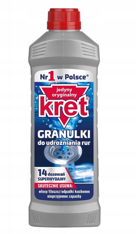 

Kret Granulki do udrożniania rur 560g