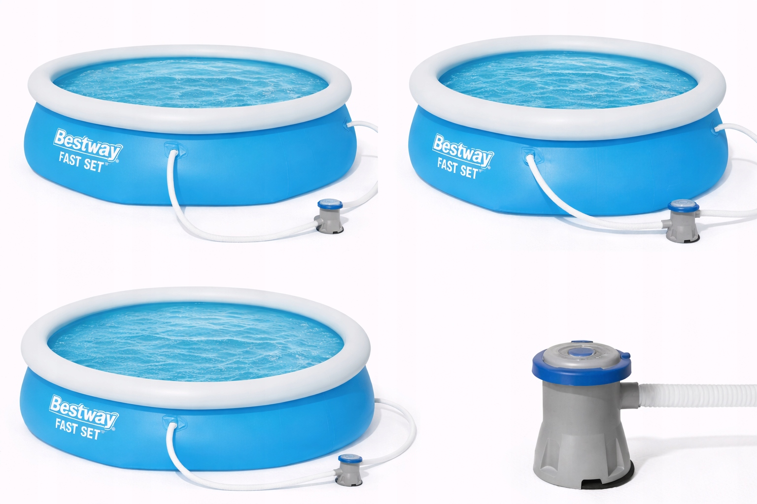 Rozkladací bazén okrúhly Bestway 305 x 76 cm, modrý