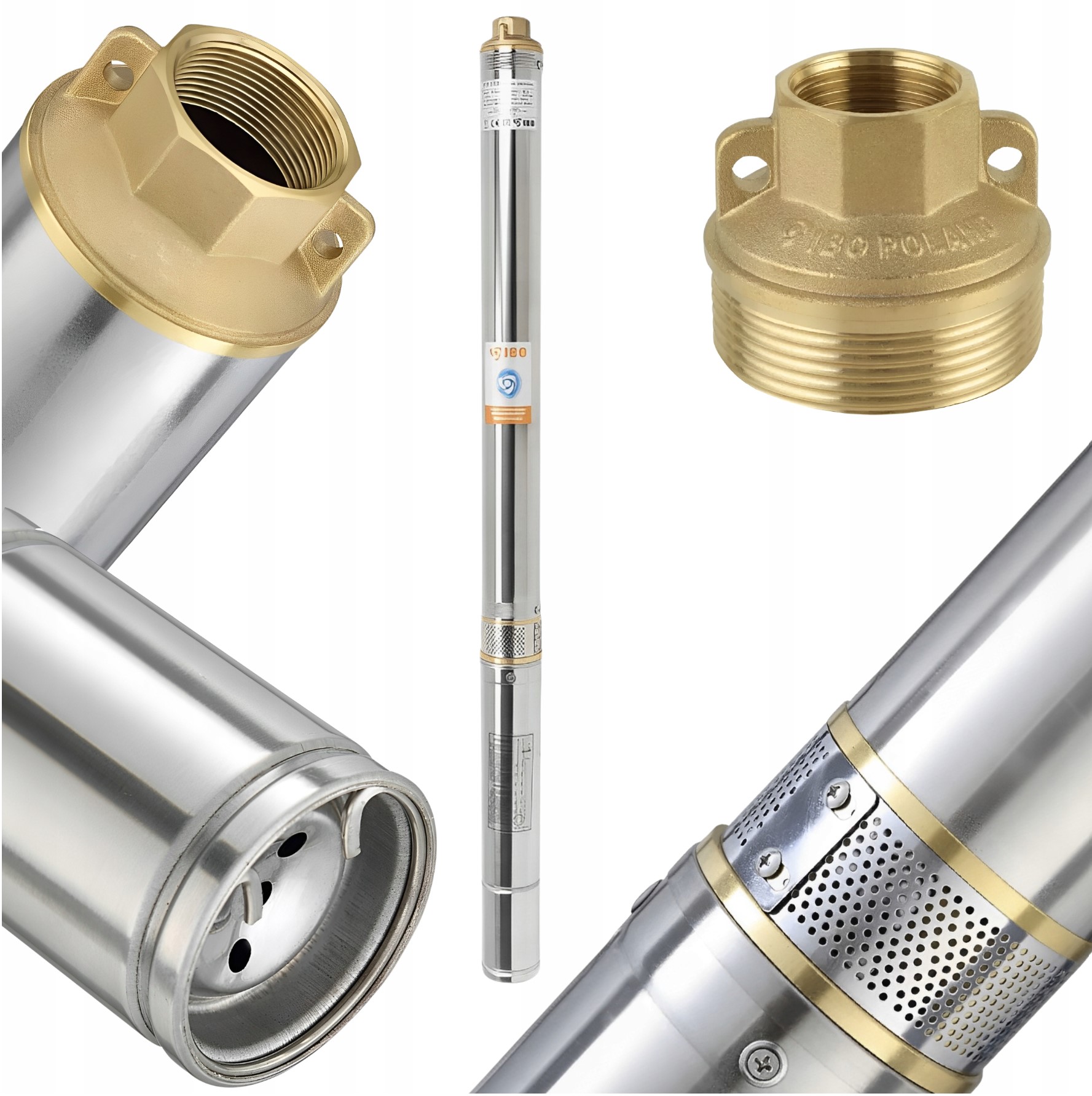 Pompa Głębinowa Do Wody Do Studni Antypiaskowa 3" TI20 Mocna Wydajna 230V