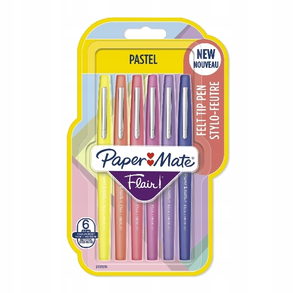 FLAMASTRY PISAKI FLAIR MEDIUM 6 KOLORÓW PAPER MATE
