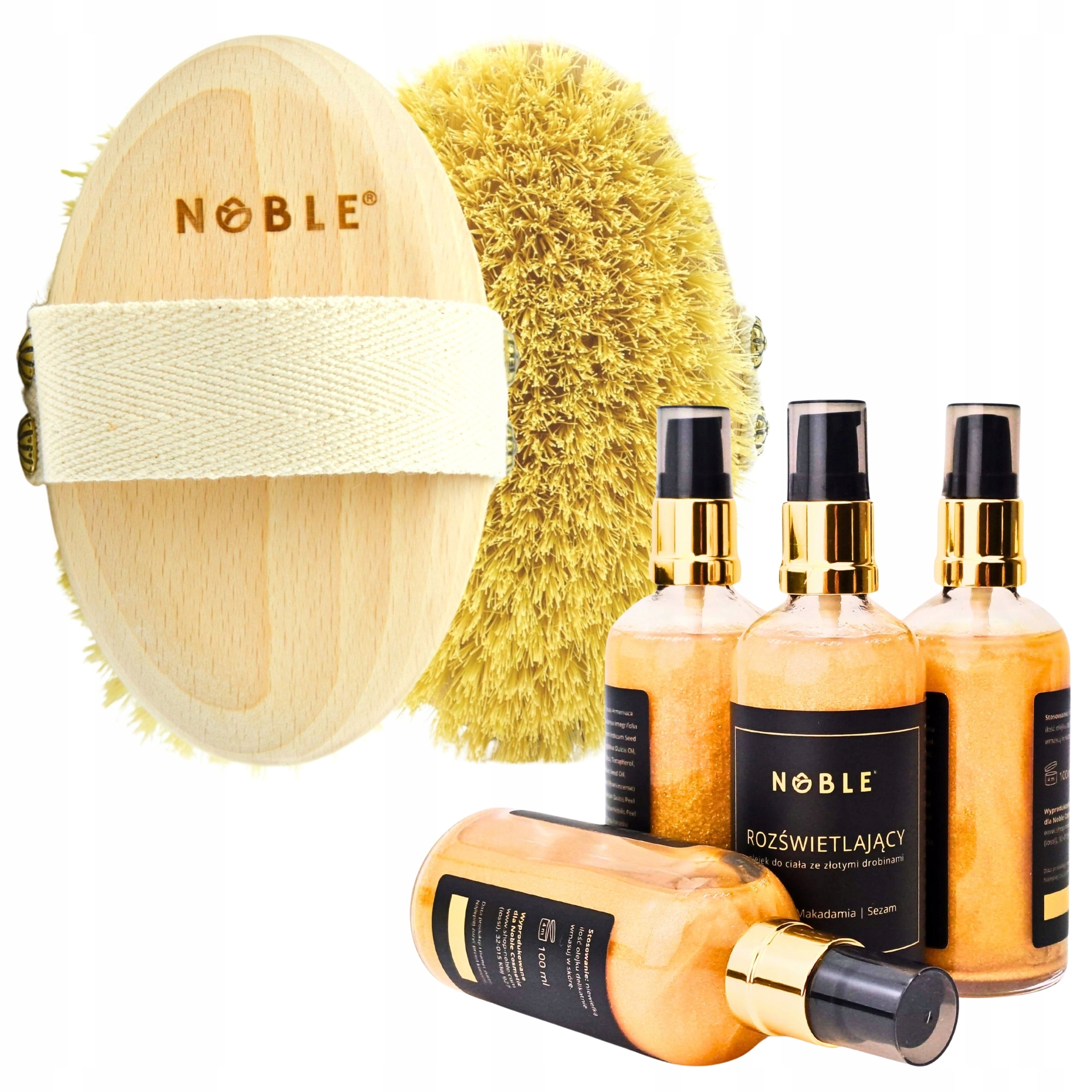 Szczotka Antycellulitowa Olejek Zestaw Noble