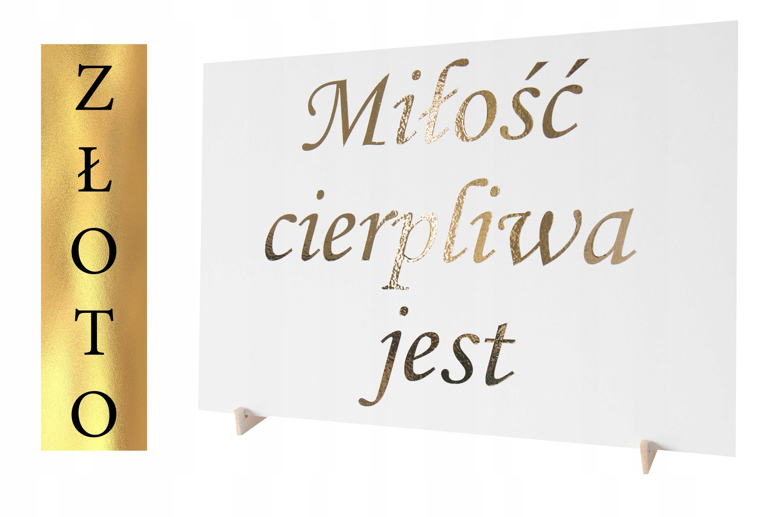 

Tabliczki 16szt hymn o miłości 21x30 złote srebrne