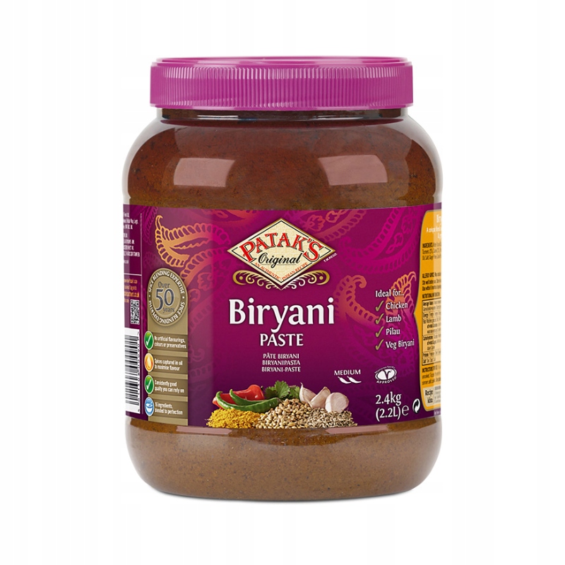Indická pasta Biryani Paste Pataks 2,3 kg