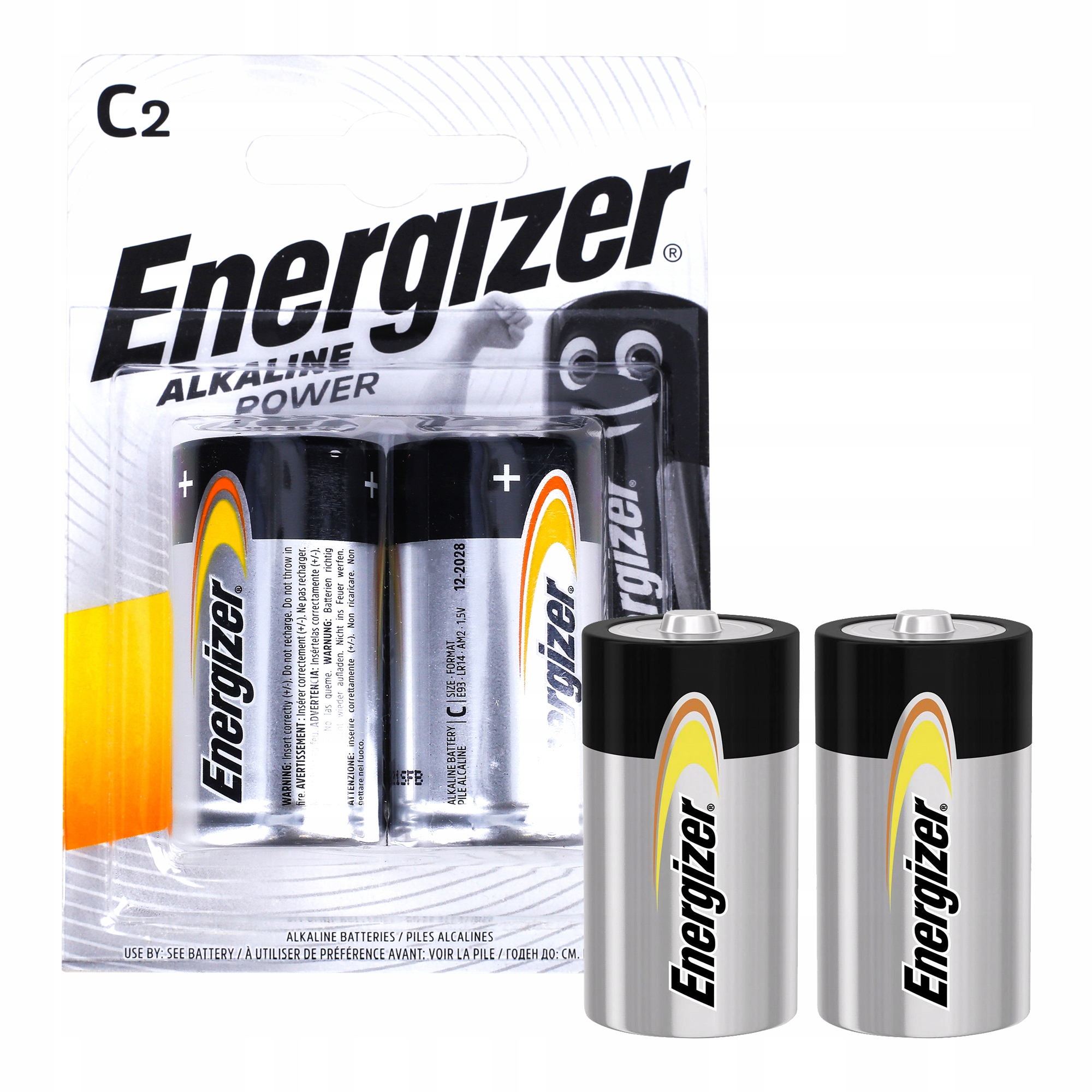 

2x Baterie alkaliczne Energizer 1,5V LR14 R14 C