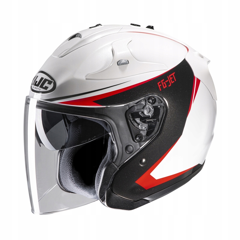 KASK HJC FG JET BALIN WHITE BLACK RED r. S BIMOTO