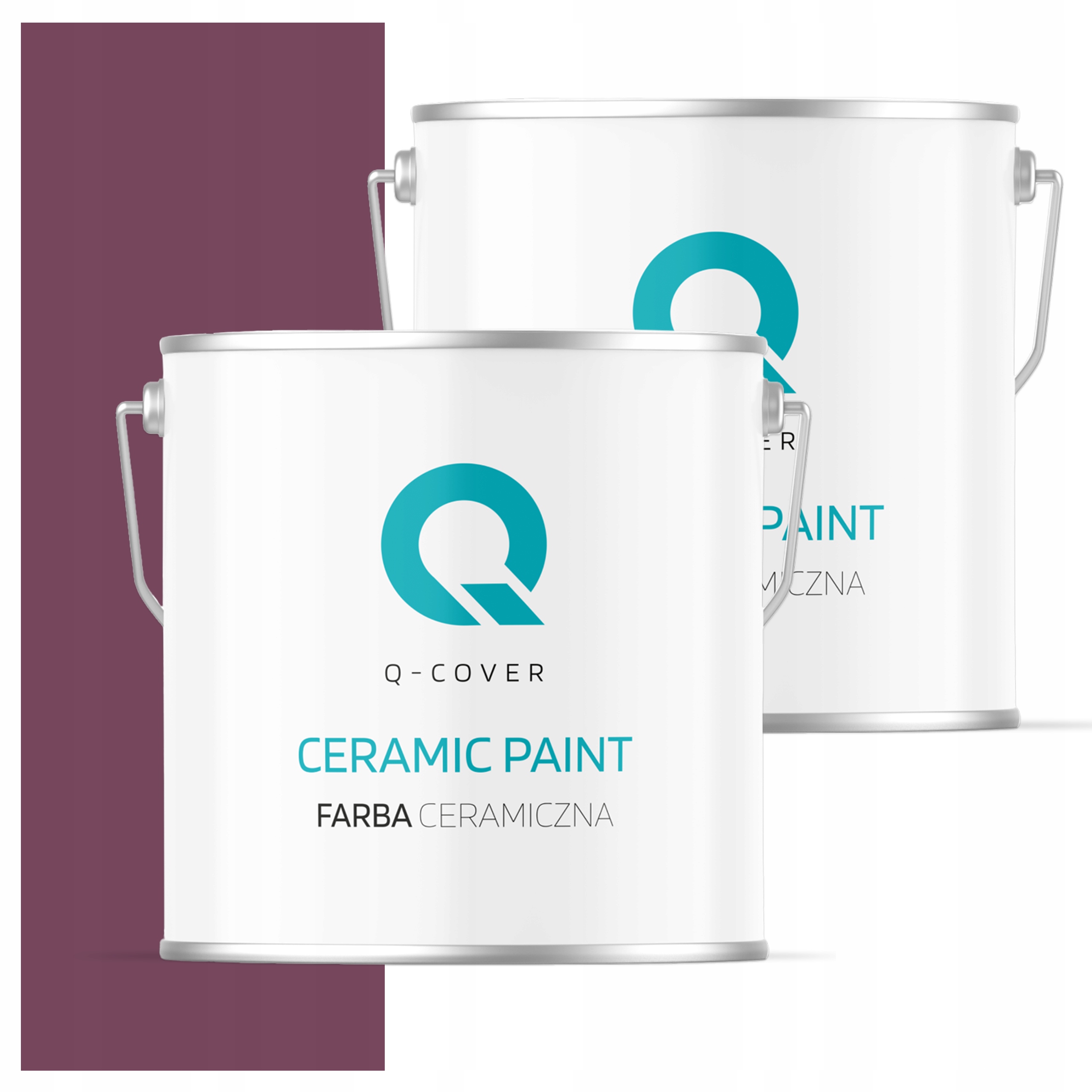 Keramická umývateľná farba na interiér 5L Hlboká matná farba Bordová H2809