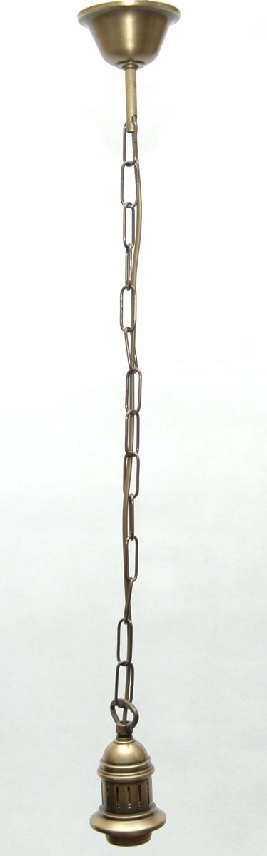 Lampa s mosadzným závesom, záves na tienidlo, lampa