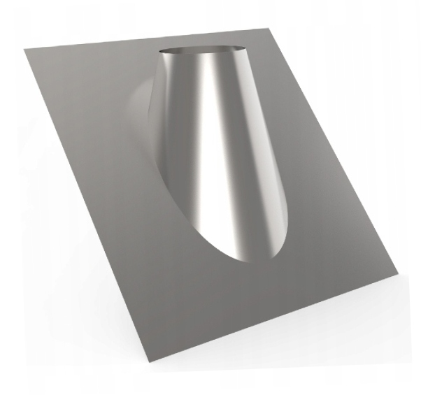 Swr Úhlový střešní přechod fi 140 35-50 st komínová vložka Gr. 0,5 mm Pozink