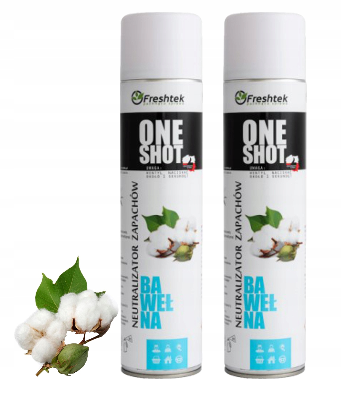 

Neutralizator Zapachów One Shot Bawełna 600ML x2