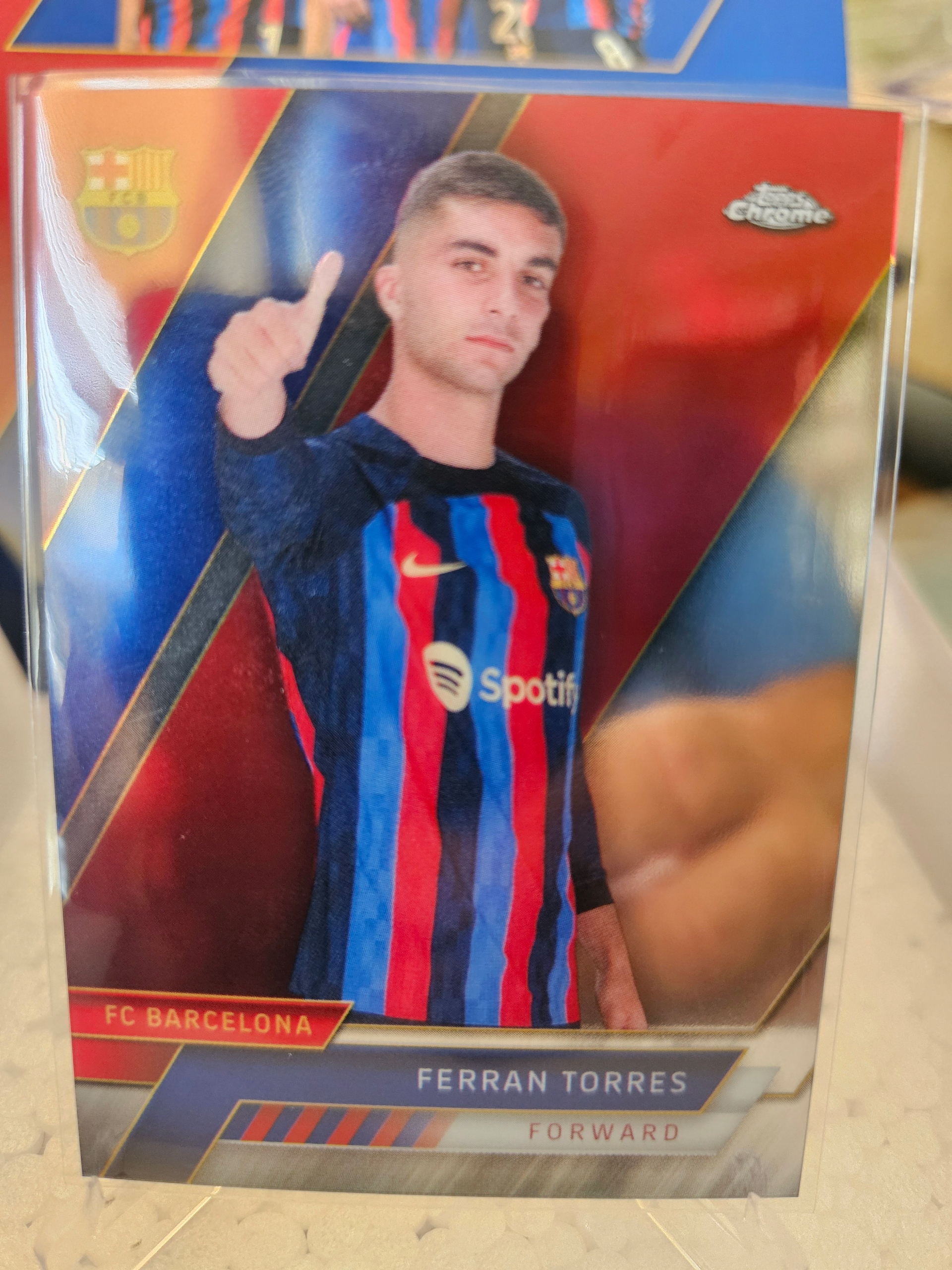 Topps Chrome 22- 23 Fc Barcelona Ferran Torres