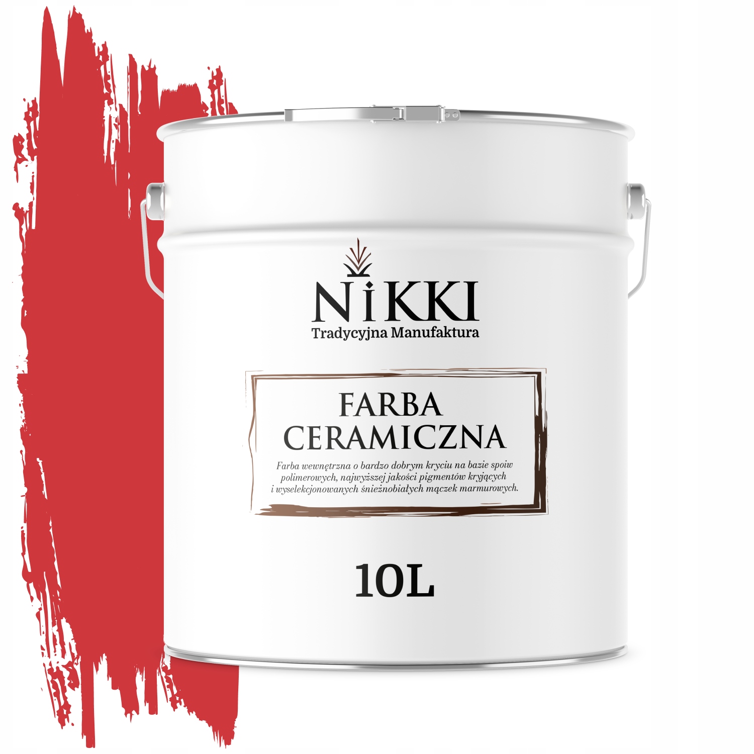Keramická Stropná Farba Červená Ohnivá H3516 Hlboká Matná 10 L