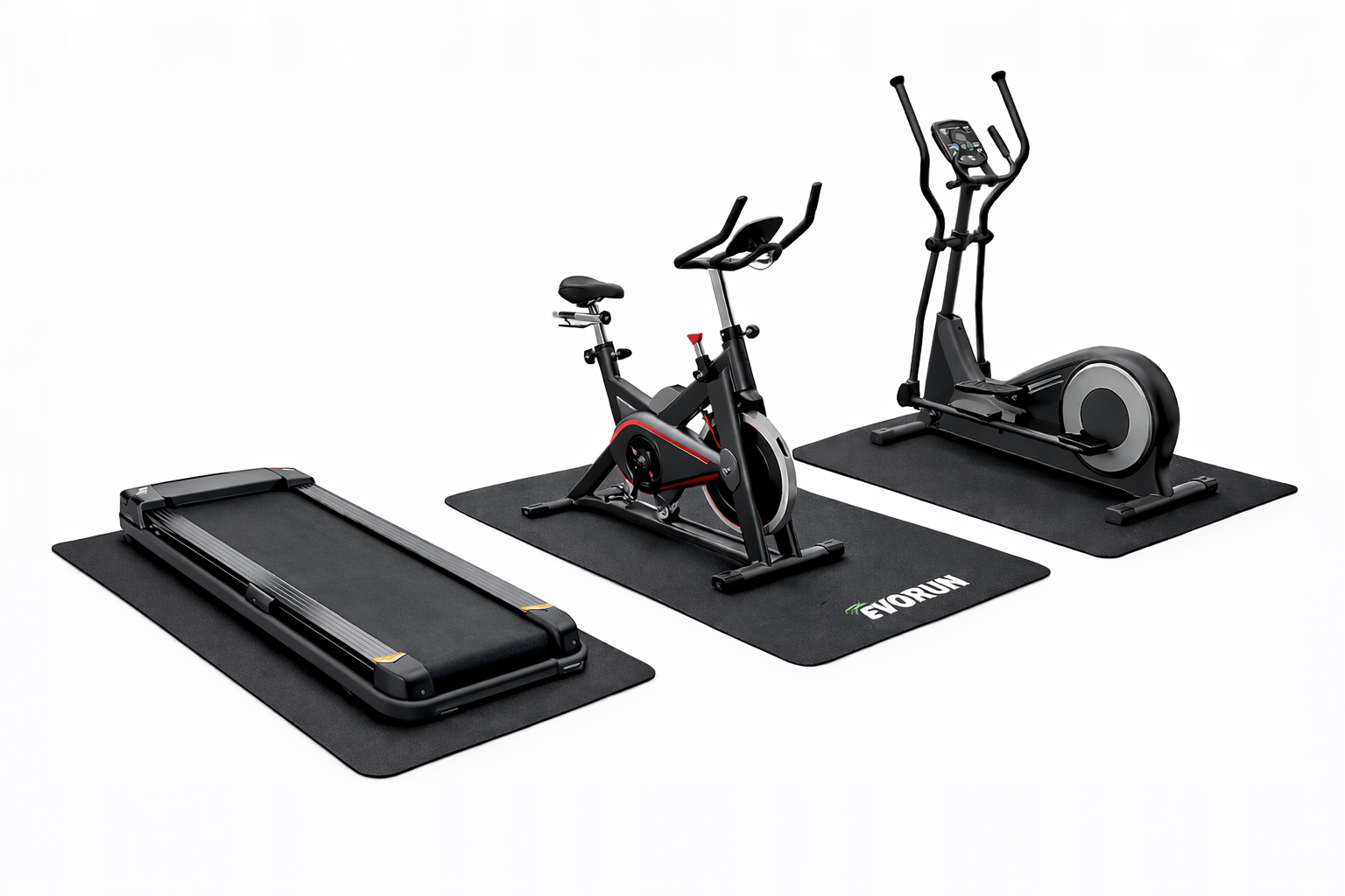 mata wygłuszająca pod bieżnię sprzęt fitness ochrona podłogi 152x76 0,6cm