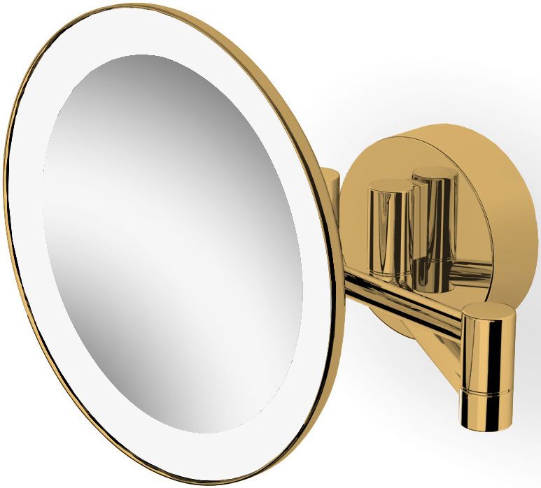 Led podsvícené kosmetické zrcátko 3x zlaté