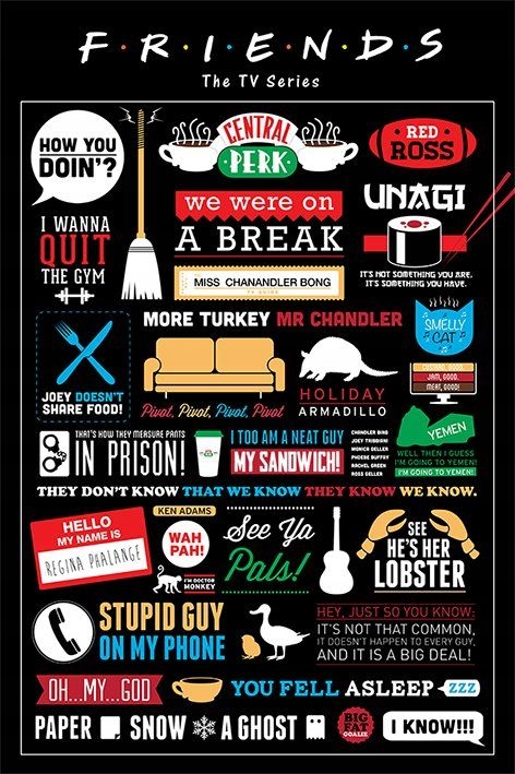 

Plakat z serialu Przyjaciele Friends 61x91,5 cm