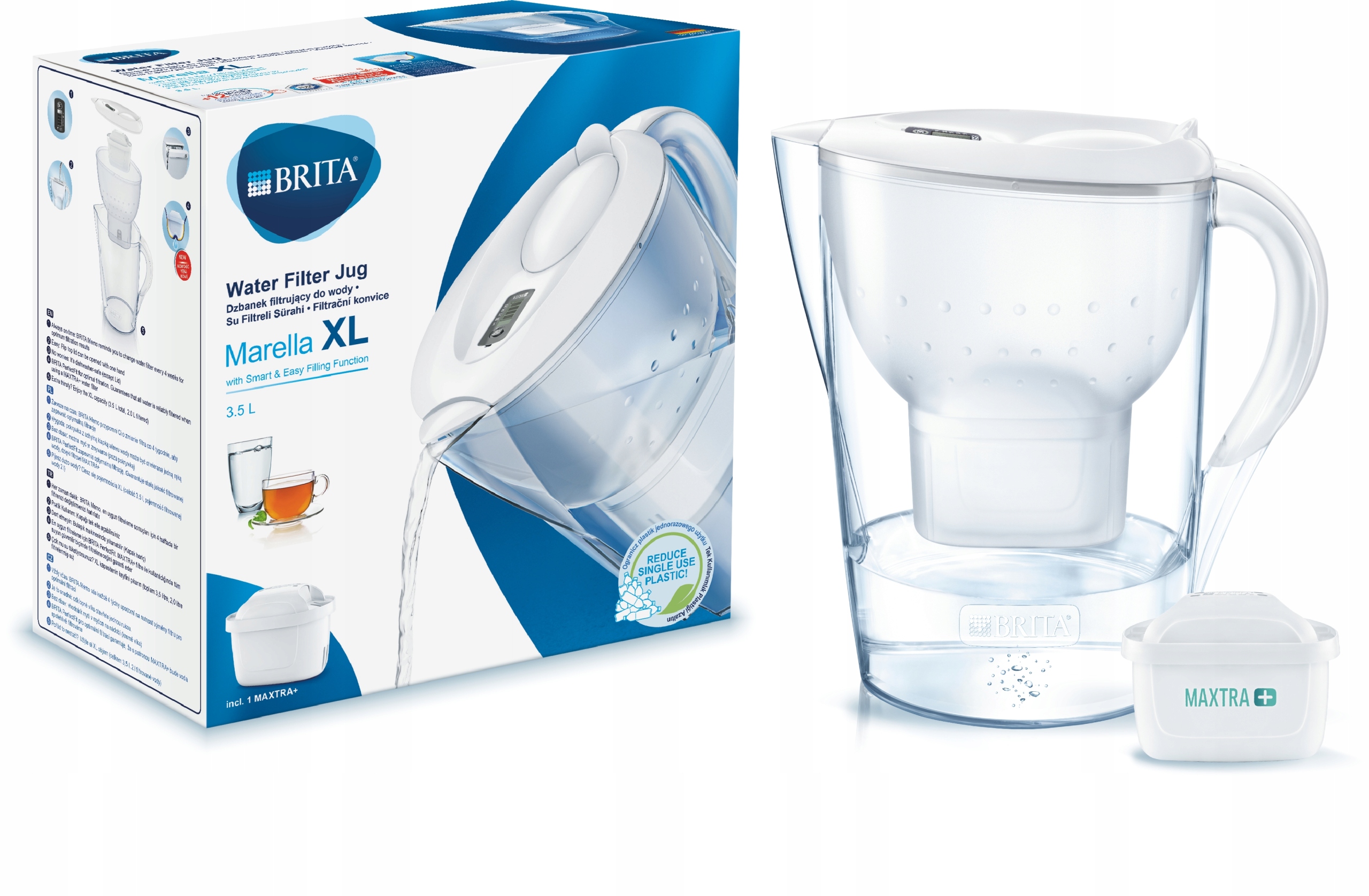 

Dzbanek Brita Marella Xl+wkład Filtr Maxtra Plus