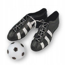 Zestaw piłkarski dekoracja na tort - buty + piłka