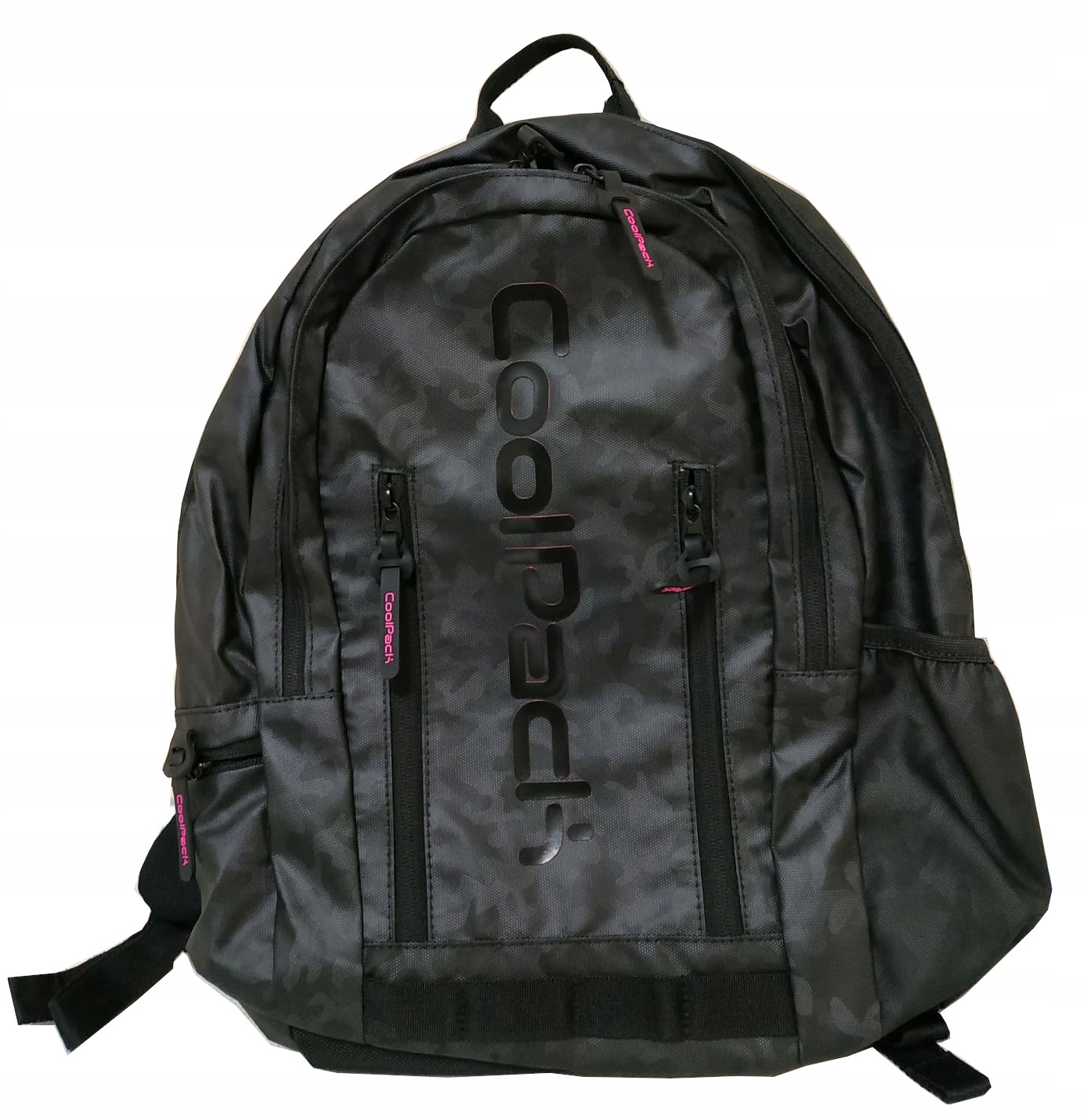 Školní batoh CoolPack Impact II černý s růžovou