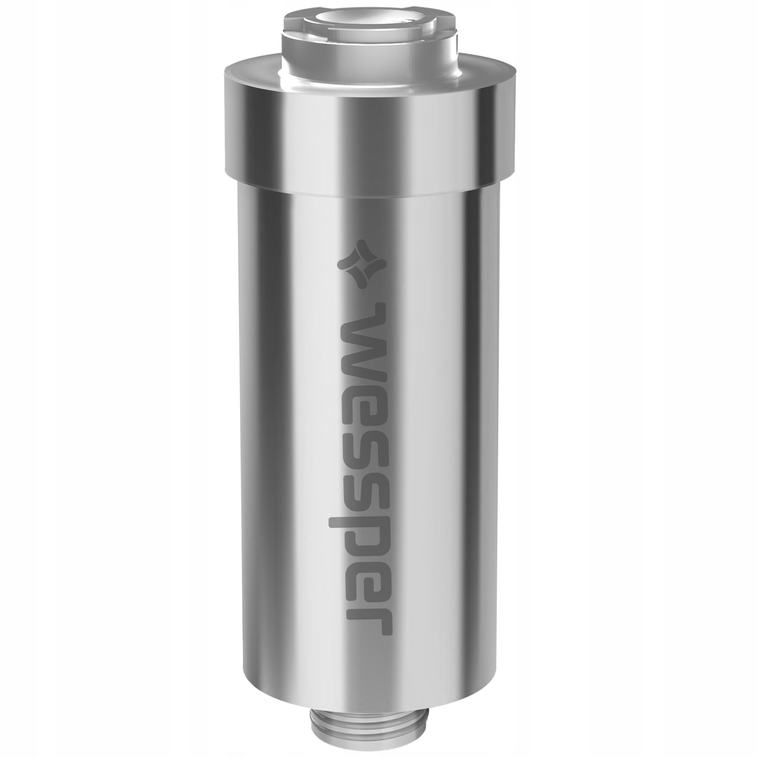 Filtr zmiękczający prysznicowy Wessper chrom kdf do prysznica baterii