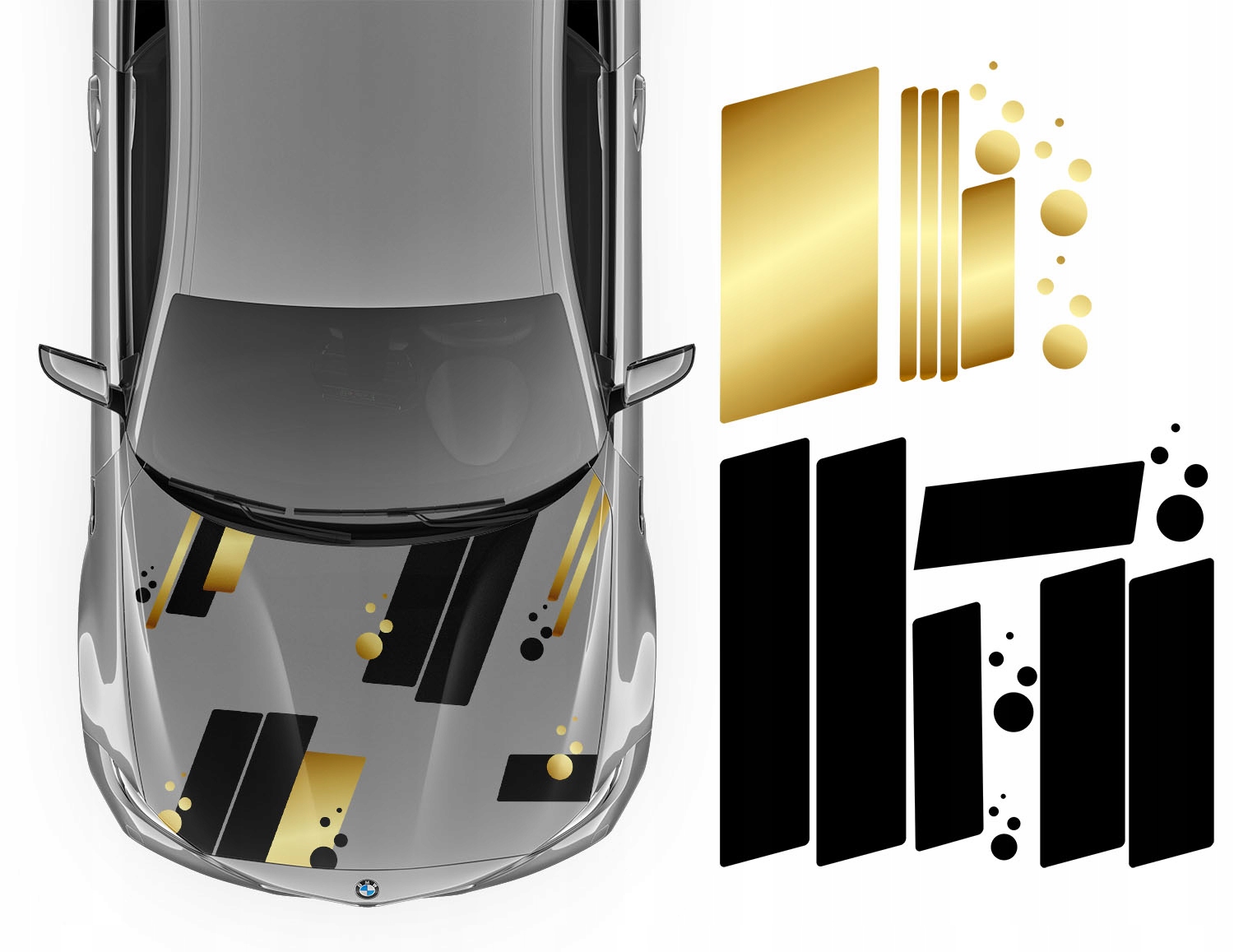 NAKLEJKA na MASKE MOTYW PASY PASKI 90x148cm