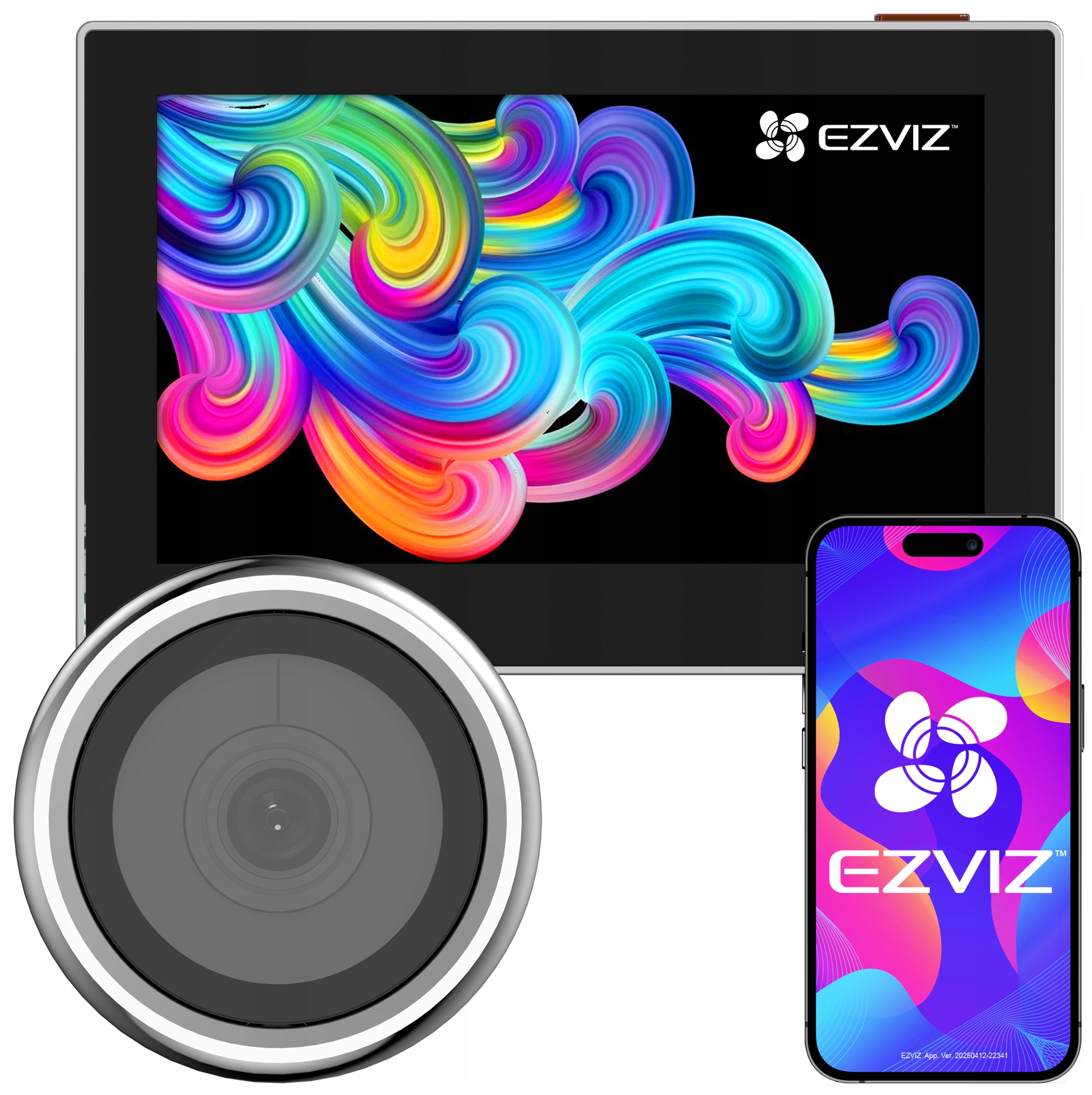 Elektronický hľadáčik Ezviz HP2 WiFi Full Hd hľadáčik s Ip kamerou Široký uhol