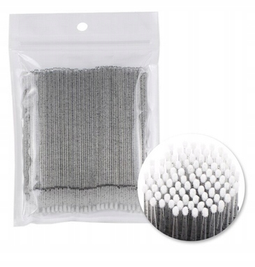 M14-2 CZARNE APLIKATORY MICROBRUSH RZĘSY MICRO 50x