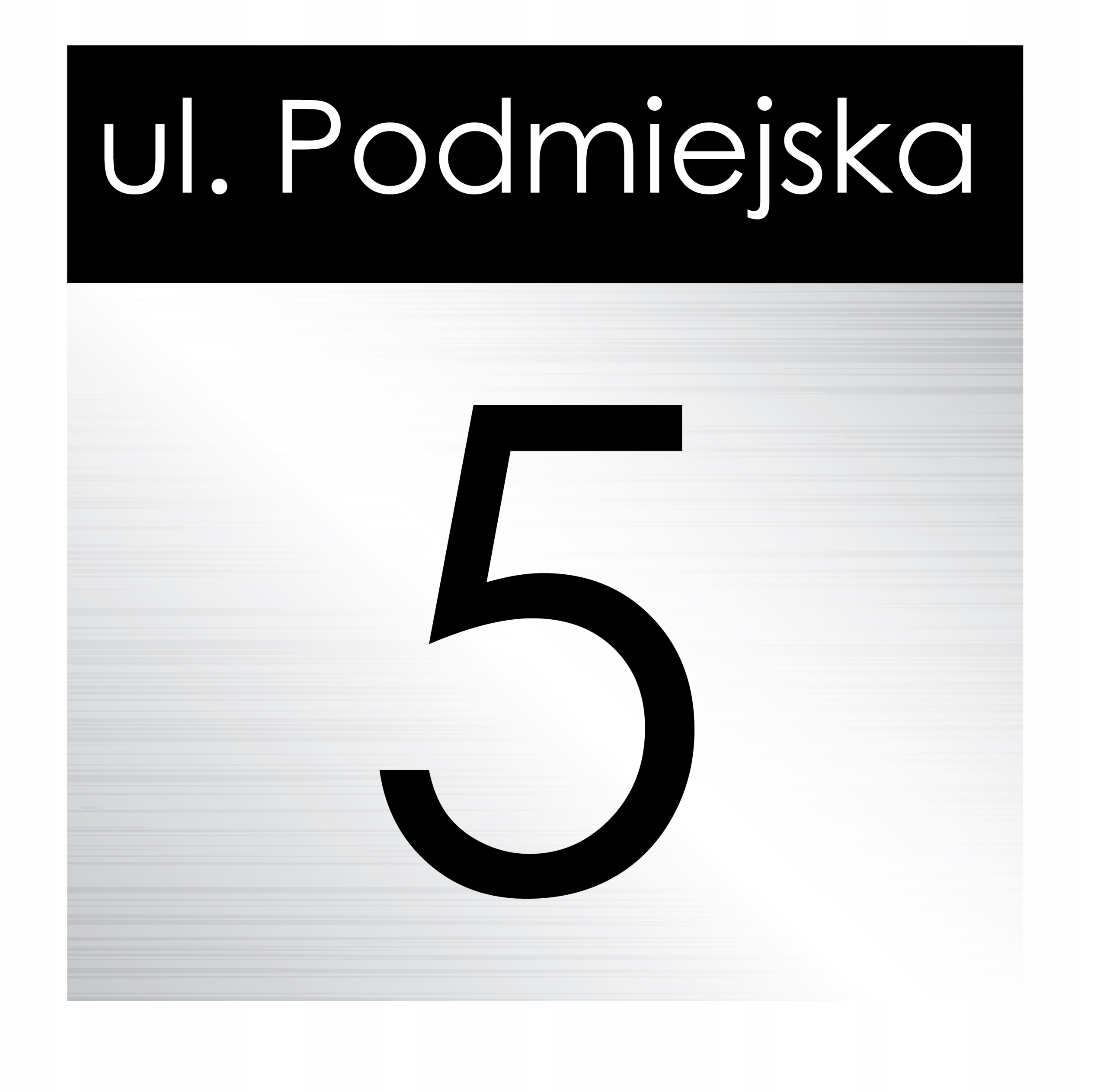 Aluminiowa Tabliczka Adresowa Tablica 30x30 numer