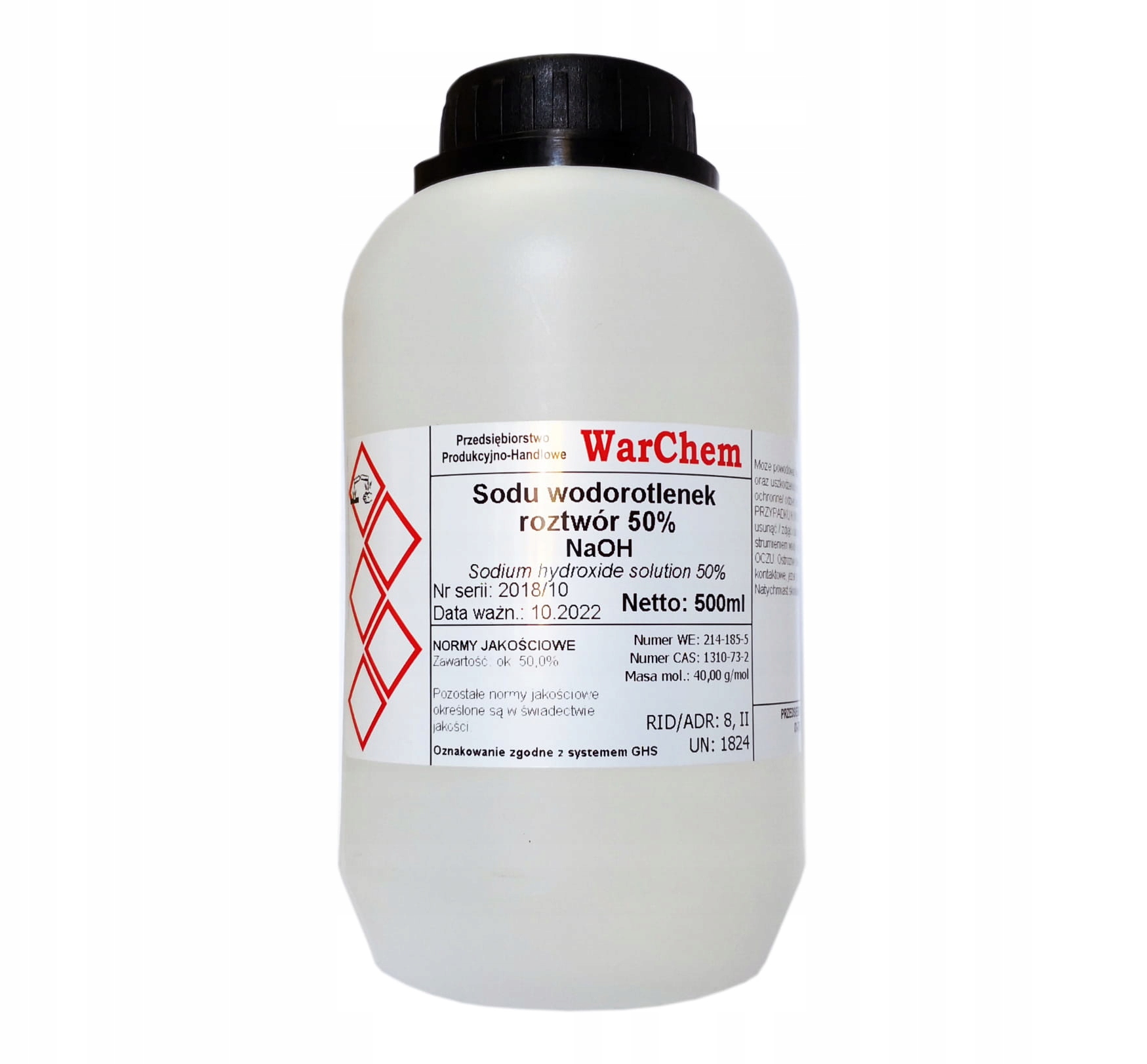 

Wodorotlenek Sodu roztwór 50% 500ml [57134]