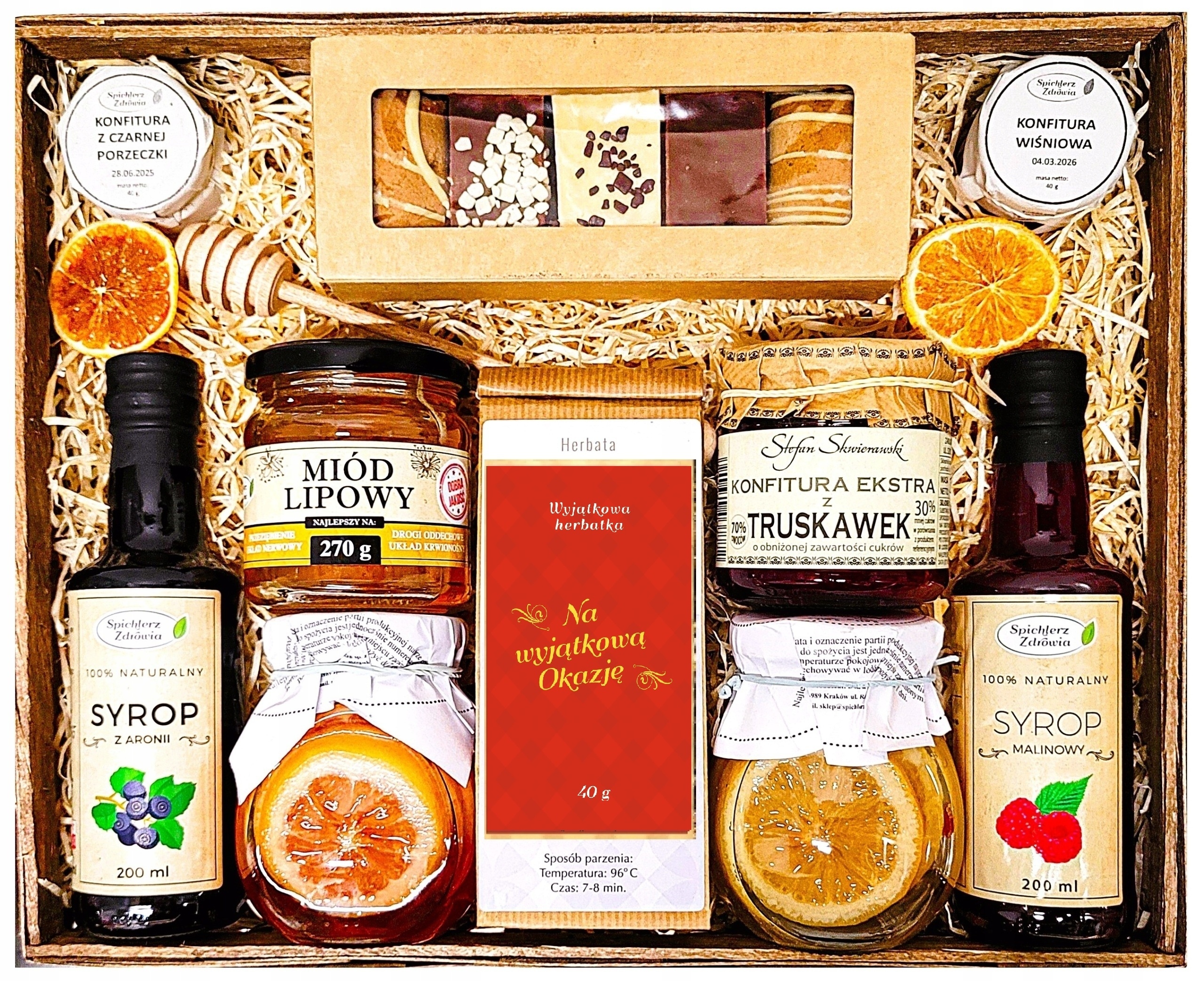 Levně Velký Dárkový Koš Dárek Med Perníky Pochoutky Hand Made