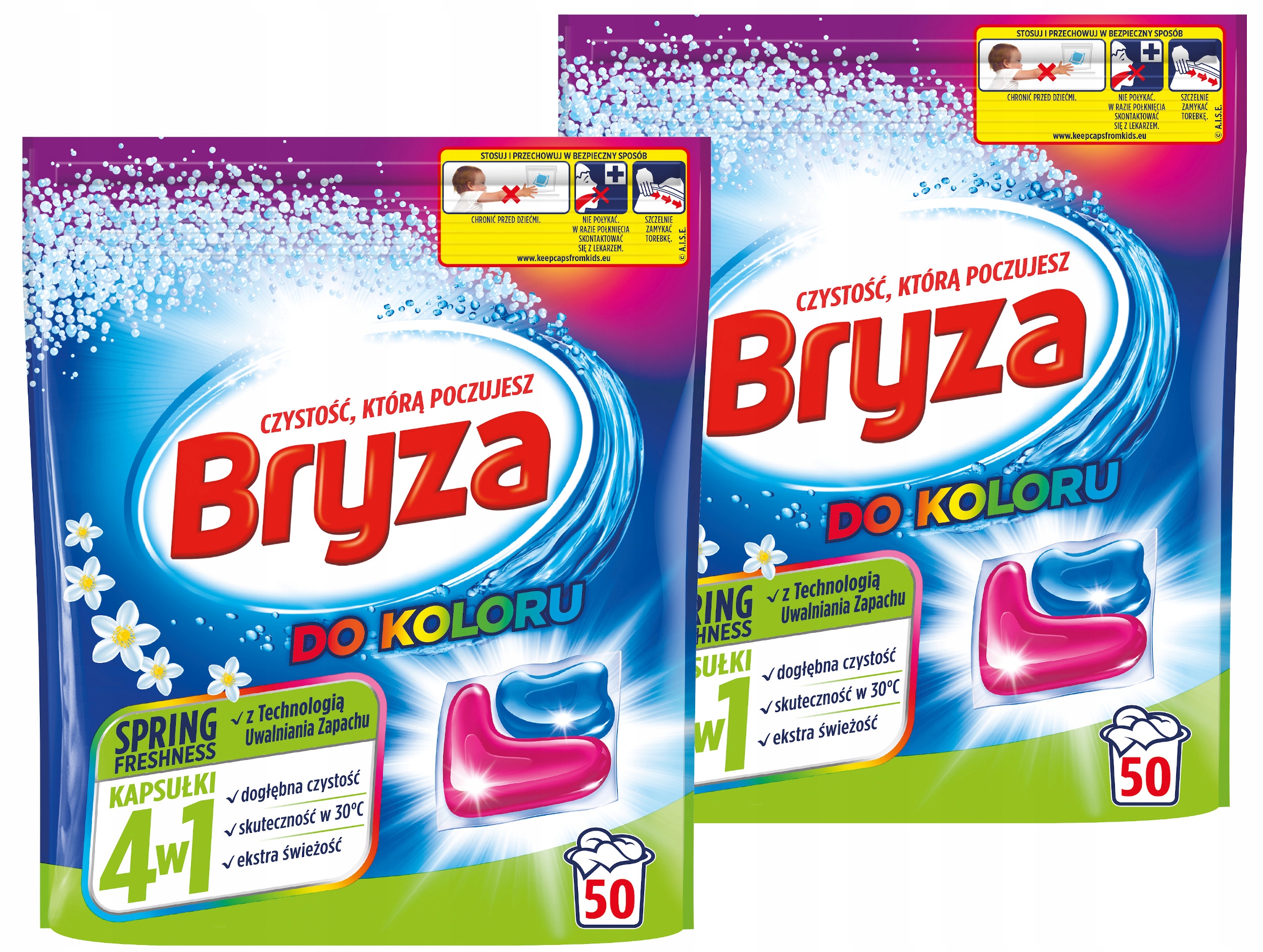Levně Bryza 4v1 Spring Kapsle na praní Barva 100 kusů