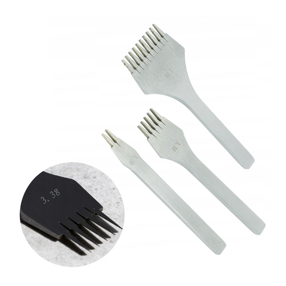 Francouzské vypichováky na kůži pod šev Rozteč 3.38 mm Sada 3 Kusů