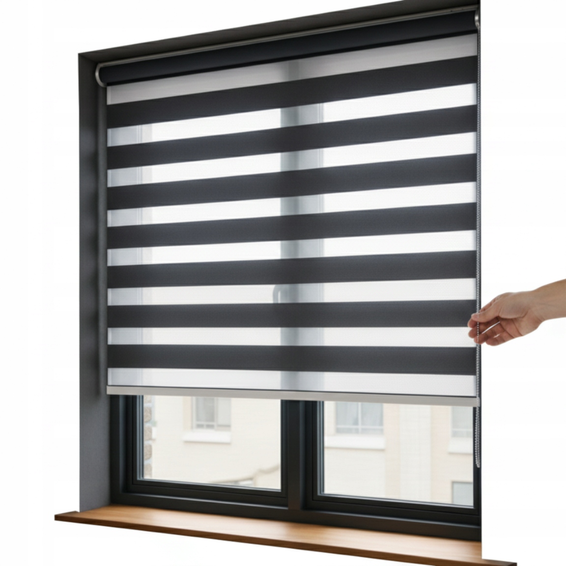 Nástěnná Roleta 25 mm Den A Noc Lux okenní roleta na míru 150 x 180 cm