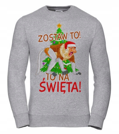 Pánská Mikina Nechte to na Vánoce 3XL Šedá Dárek k Vánocům pro něj Chlap