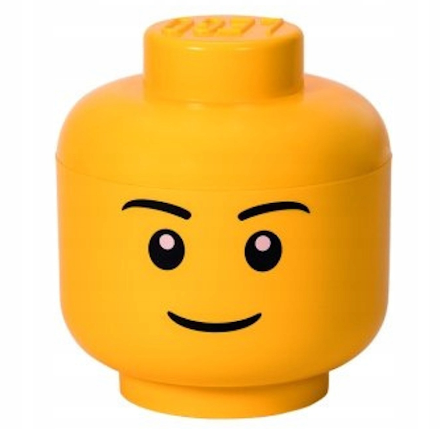 LEGO POJEMNIK DUŻA GŁOWA L CHŁOPIEC BOY 27 CM POJEMNOŚĆ 8,5L